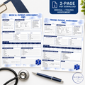 EMT Patient Assessment Printable | Medical & Trauma Assessment Sheets | Digital Download PDF
